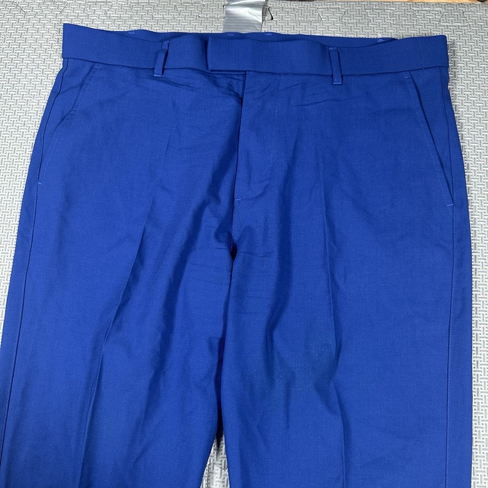 Greyson Golf Pants Trousers Serrano 36x32 Performance Blue Wool Spandex $228 EUC - Picture 2 of 13
